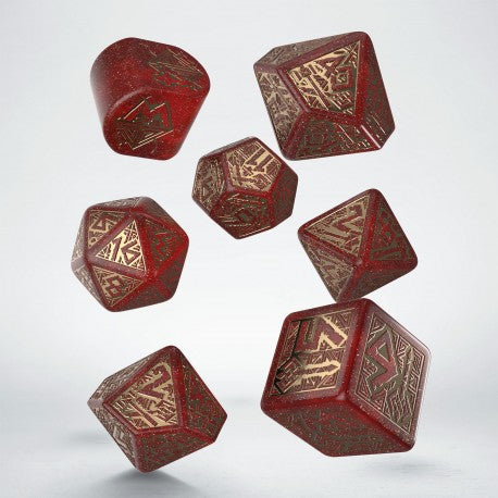 Q Workshop - Dwarven: Jewels 7pc RPG Dice Set