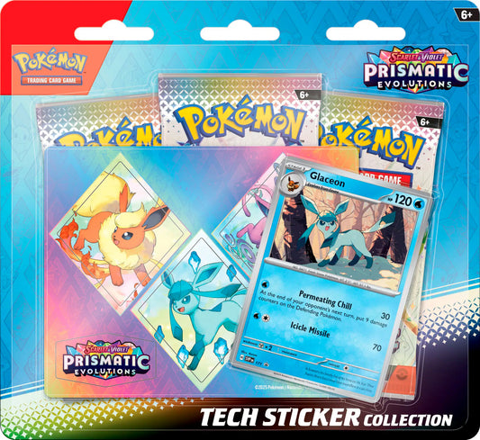 Pokémon (PKM) - Karmesin und Purpur 8.5 - Prismatische Entwicklungen / Prismatic Evolutions - Tech-Sticker-Kollektion - DE
