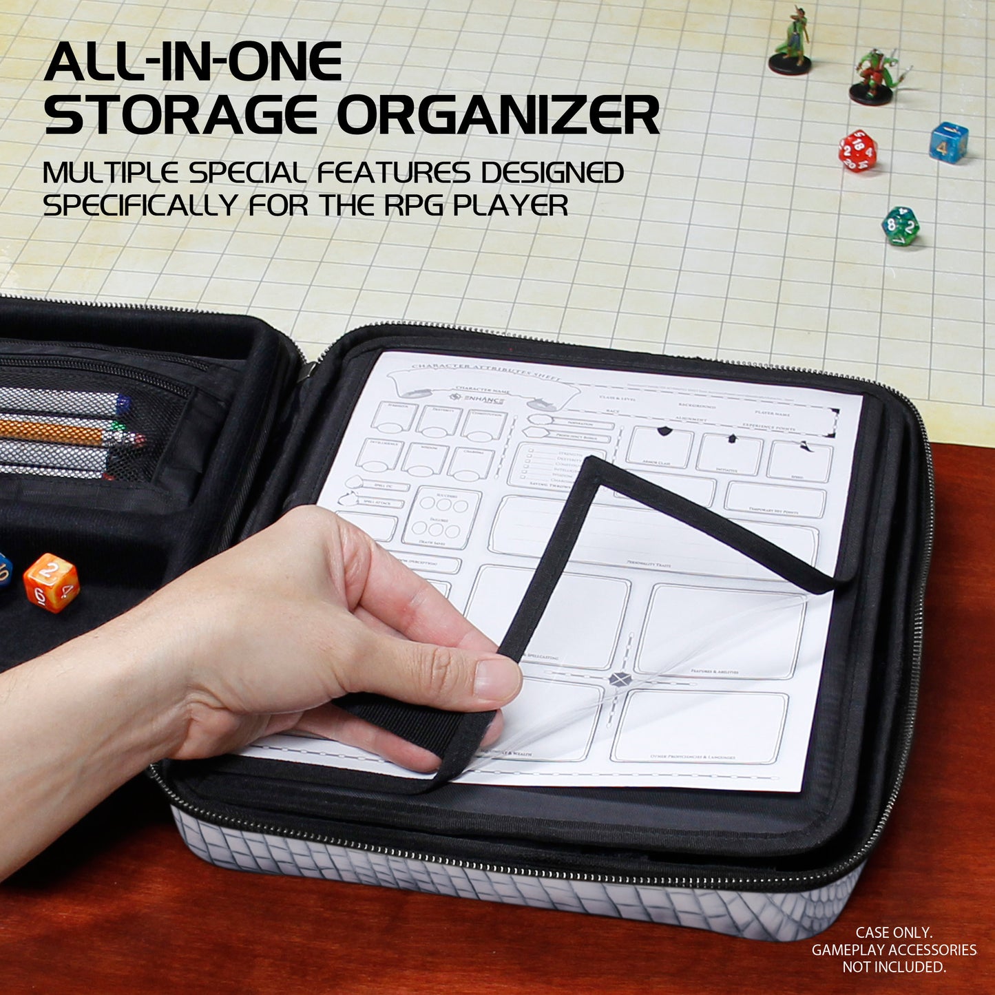 ENHANCE - RPG Organizer Case - Collector's Edition: Silver