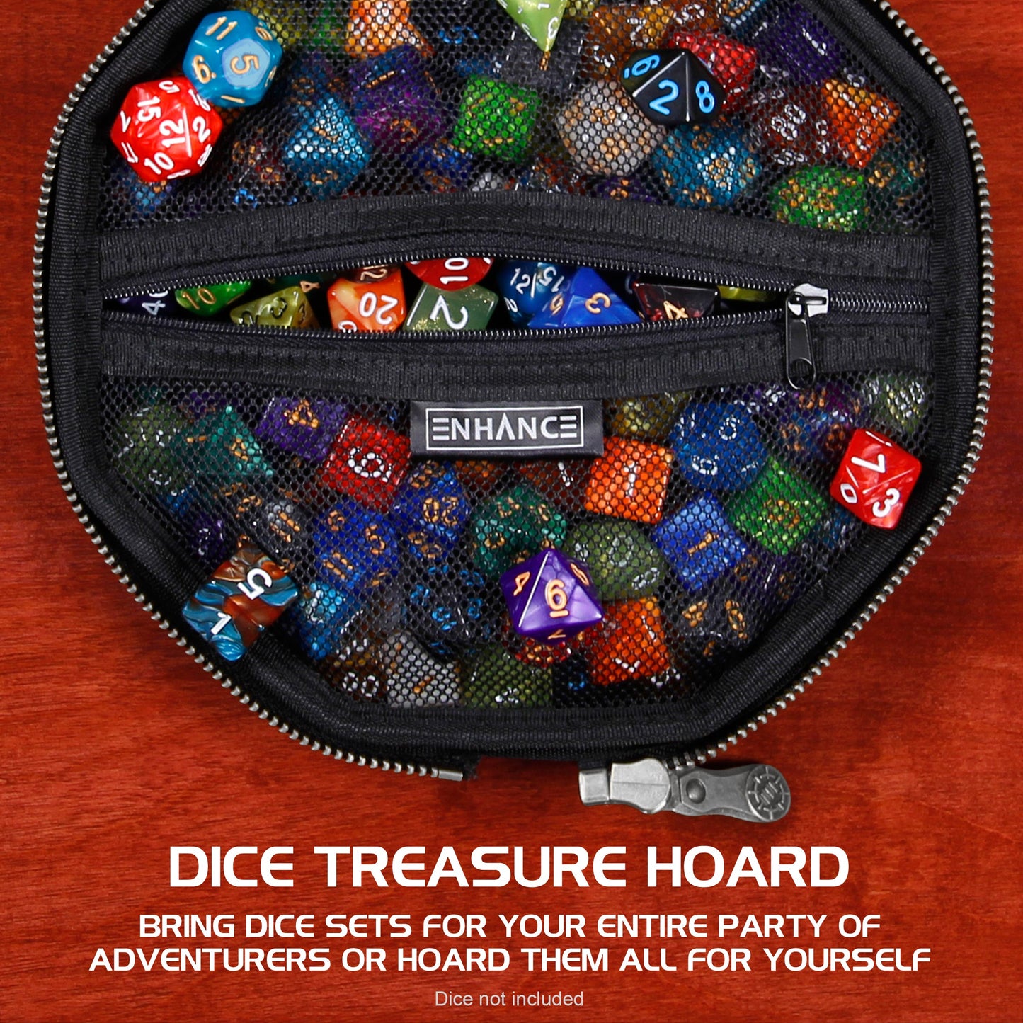 ENHANCE - Tabletop Dice Tray and Dice Case - Collector's Edition: Dragon Black
