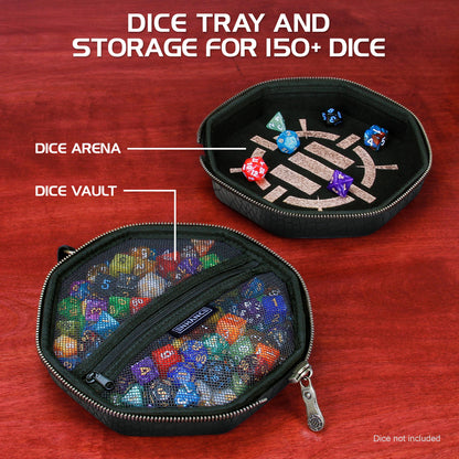ENHANCE - Tabletop Dice Tray and Dice Case - Collector's Edition: Dragon Black