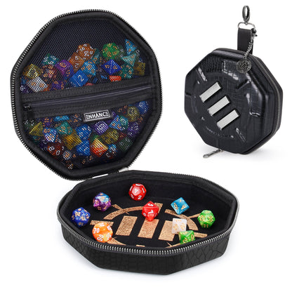 ENHANCE - Tabletop Dice Tray and Dice Case - Collector's Edition: Dragon Black
