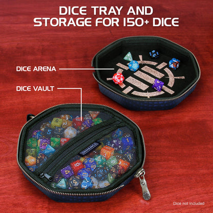 ENHANCE - Tabletop Dice Tray and Dice Case - Collector's Edition: Dragon Blue