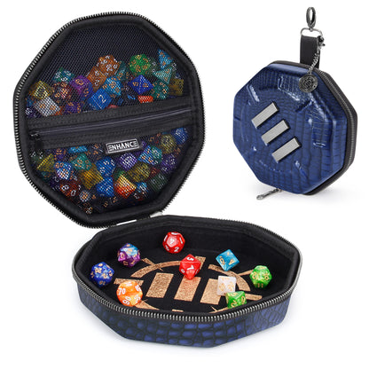 ENHANCE - Tabletop Dice Tray and Dice Case - Collector's Edition: Dragon Blue