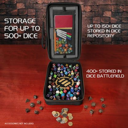 ENHANCE - Tabletop Series Community Dice Case: Black