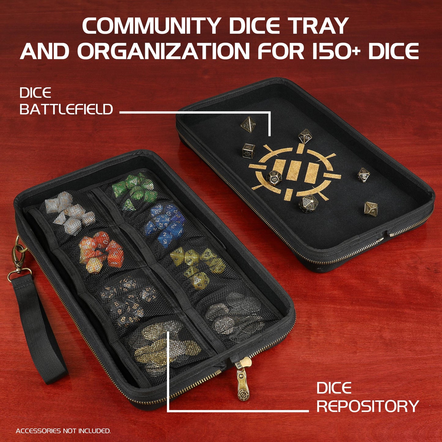 ENHANCE - Tabletop Series Community Dice Case: Black