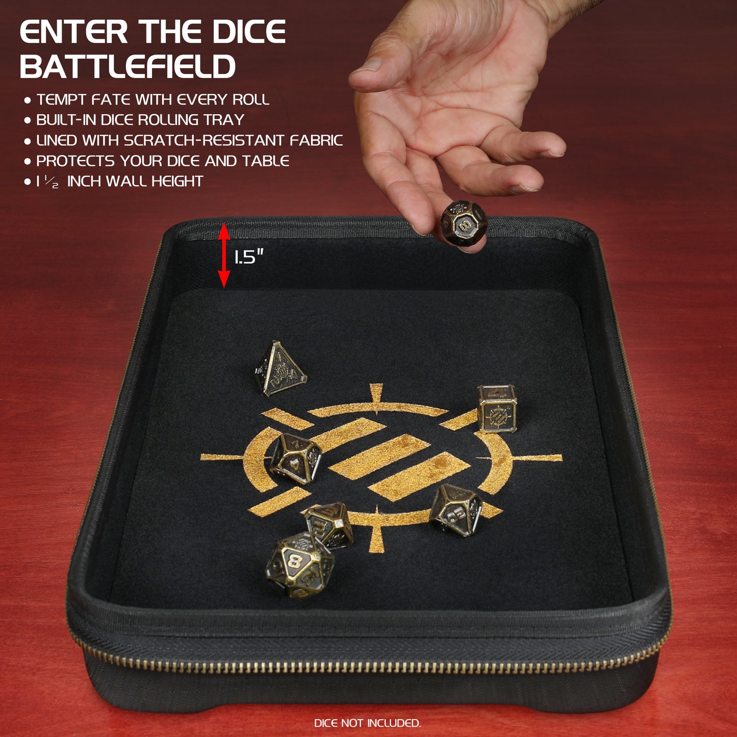 ENHANCE - Tabletop Series Community Dice Case: Black