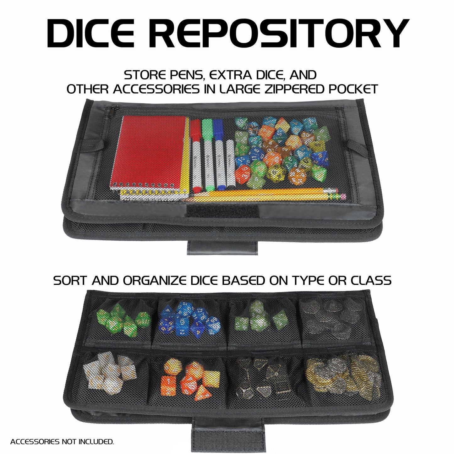ENHANCE - Tabletop Series Community Dice Case: Black