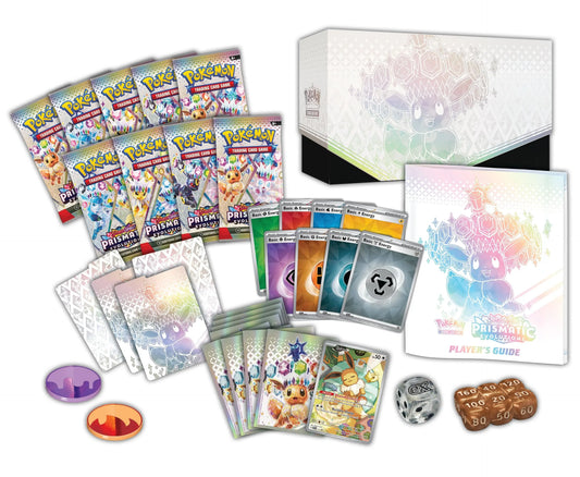 Pokémon (PKM) - Karmesin und Purpur 8.5 - Prismatische Entwicklungen / Prismatic Evolutions - Top Trainer Box - DE