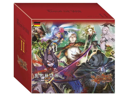 Force of Will (FOW) - Ankunft des Dämonenkönigs - Reiya-Zyklus: Set 2 [R2] - Booster Display (36 Booster Packs) - DE