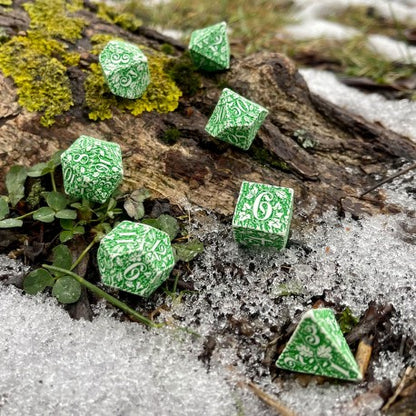 Q Workshop - Forest: Tundra 7pc RPG Dice Set