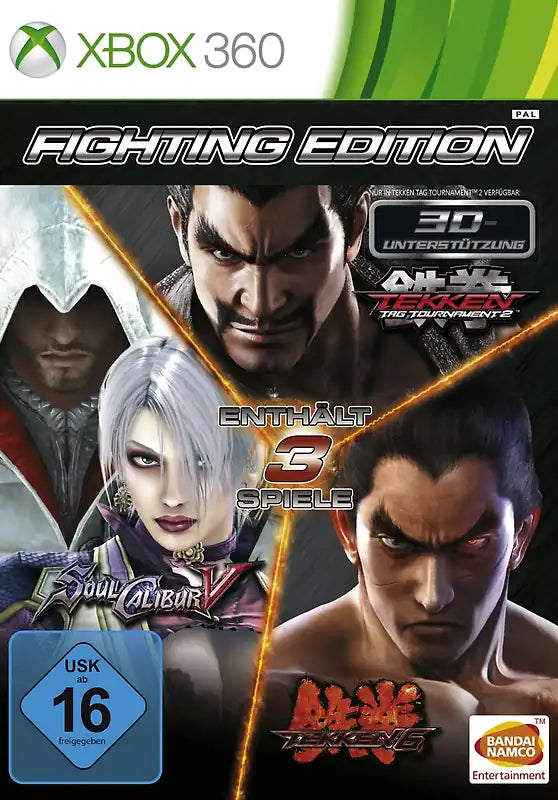 Fighting Edition: Tekken 6 / Tekken Tag Tournament 2 / SoulCalibur V - XBOX 360 - Gebraucht
