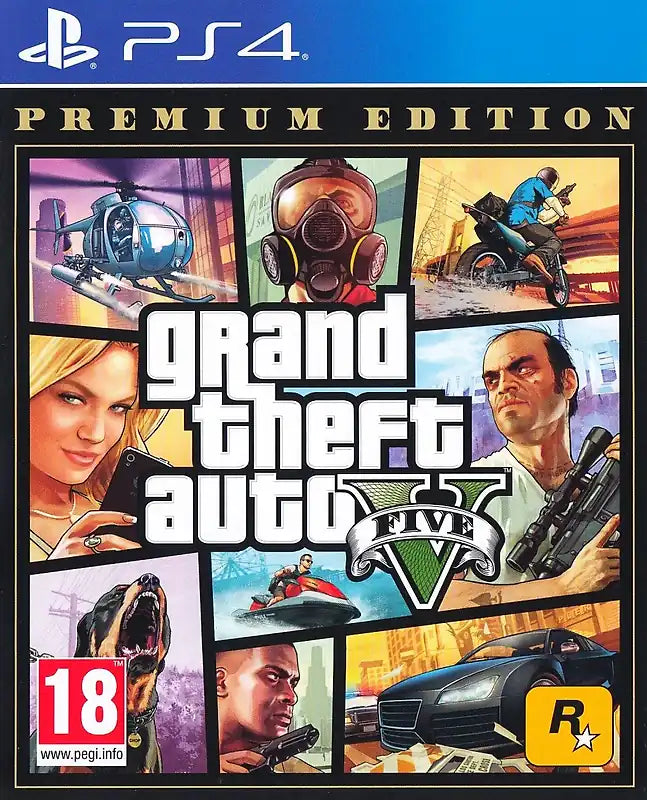 Grand Theft Auto V [Premium Edition, AT Import]  - PS4 - gebraucht (sealed)