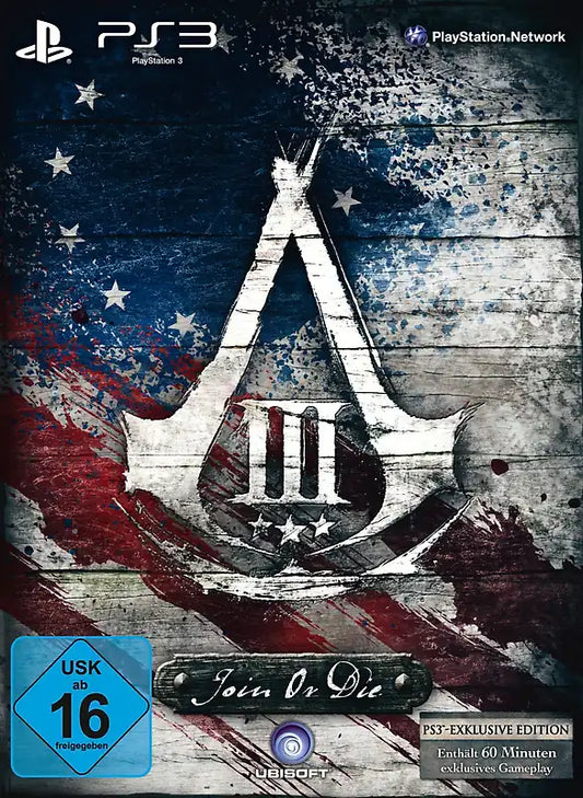 Assassin's Creed III [Join or Die Edition, inkl. George Washingtons Notizbuch] - PS3 - gebraucht