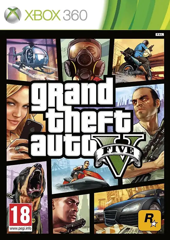GTA 5 [2 Disc, inkl. Landkarte, Internationale Version] - XBOX 360 - Gebraucht