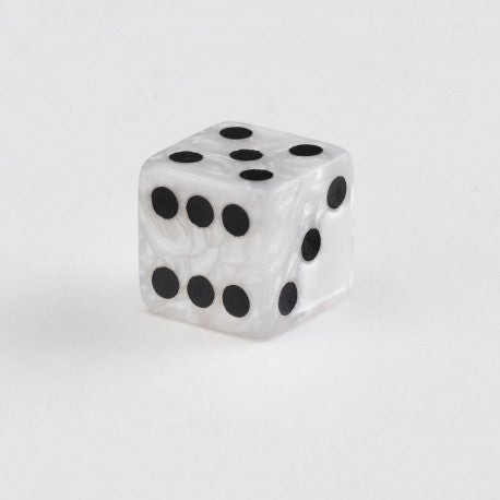 Q Workshop - Full Pack: Pearl&Black D6 Dice Set (20 pieces)