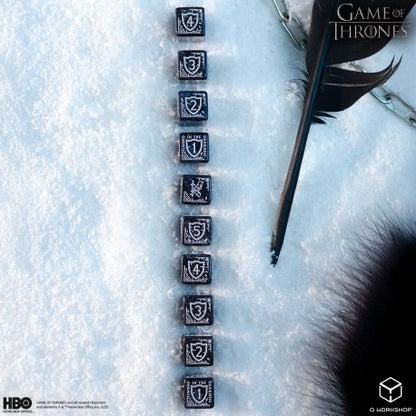 Q Workshop - Game of Thrones: Night's Watch D6 Dice Set (10 pieces)
