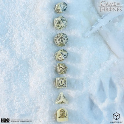 Q Workshop - Game of Thrones: Stark 7pc RPG Dice Set