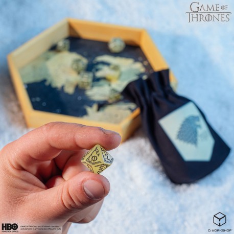 Q Workshop - Game of Thrones: Stark 7pc RPG Dice Set