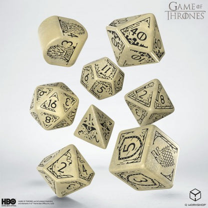 Q Workshop - Game of Thrones: Stark 7pc RPG Dice Set