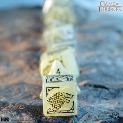 Q Workshop - Game of Thrones: Stark 7pc RPG Dice Set