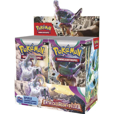 Pokémon (PKM) - Karmesin & Purpur - Entwicklung in Paldea - Booster Display (36 Booster) - DE