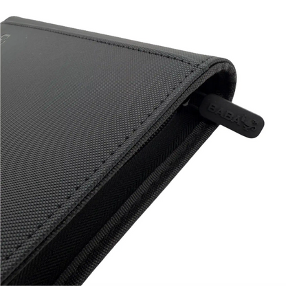 Baba Sleeves - 4-Pocket Toploader Binder Klein Schwarz für 112 Karten