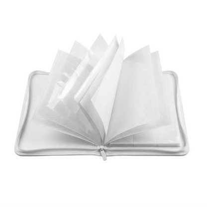Baba Sleeves - 9-Pocket Toploader Binder Groß Weiß für 252 Karten
