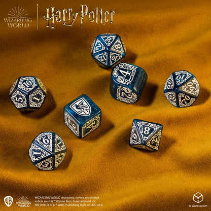Q Workshop - Harry Potter: Ravenclaw 7pc RPG Modern Dice Set - Blue
