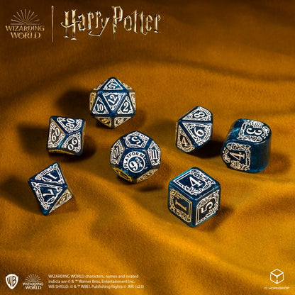 Q Workshop - Harry Potter: Ravenclaw 7pc RPG Modern Dice Set - Blue
