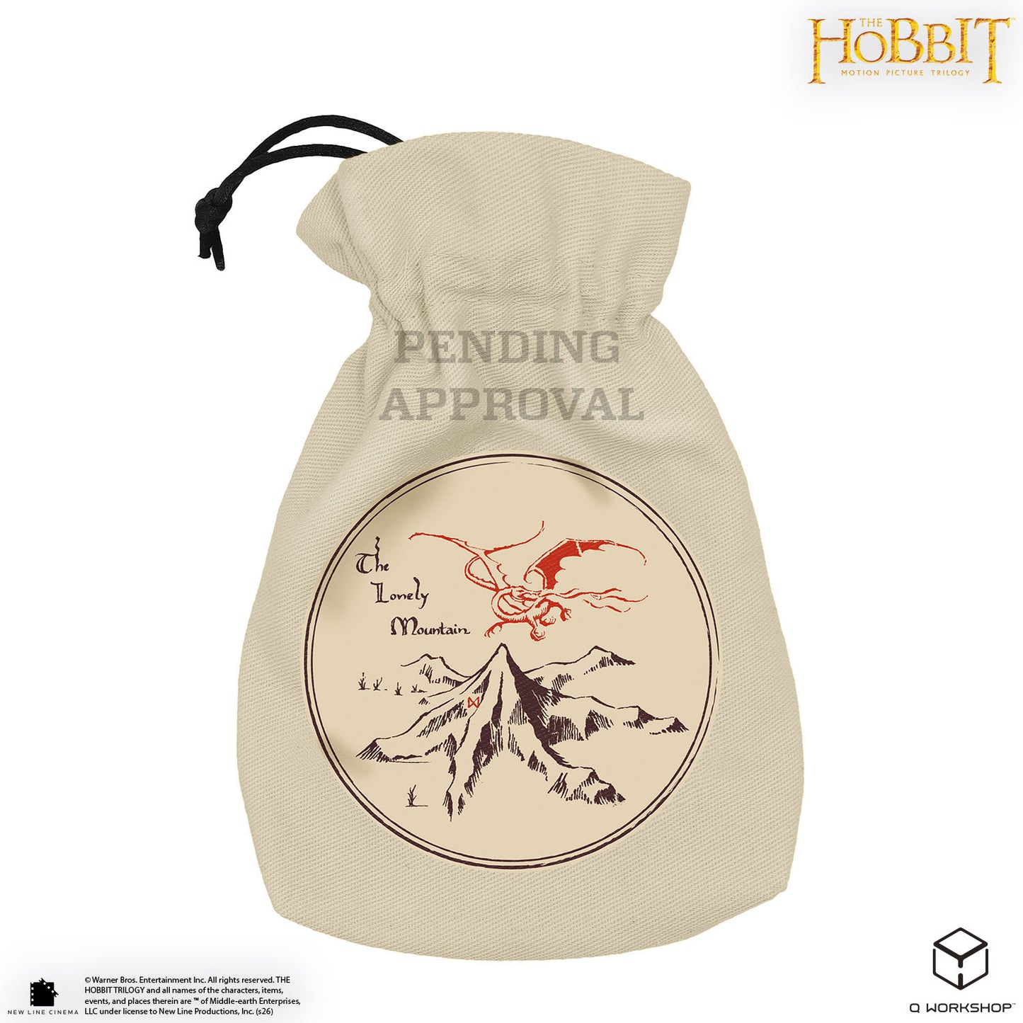 Q Workshop - The Hobbit: Dice Pouch: Erebor