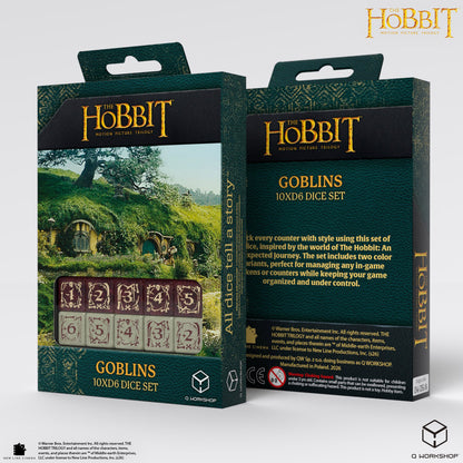 Q Workshop - The Hobbit: D6 Dice Set: Goblins (10 pieces)