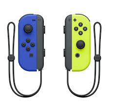 Nintendo Switch Joy Con Set blau/neon-gelb - gebraucht