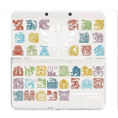 Nintendo 3DS - Kosmos Schwarz / Monster Hunter Cover – gebraucht