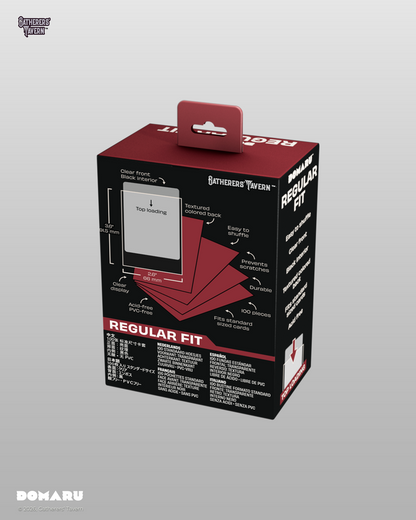 Gatherers' Tavern - DOMARU Regular Fit Standard Sleeves: Imperial Red (100 Sleeves)