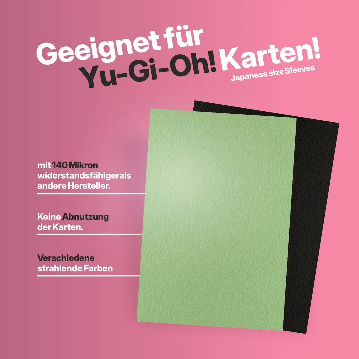 Baba Sleeves - Matte Grüne / Green Hüllen Japan Size (60 Sleeves)