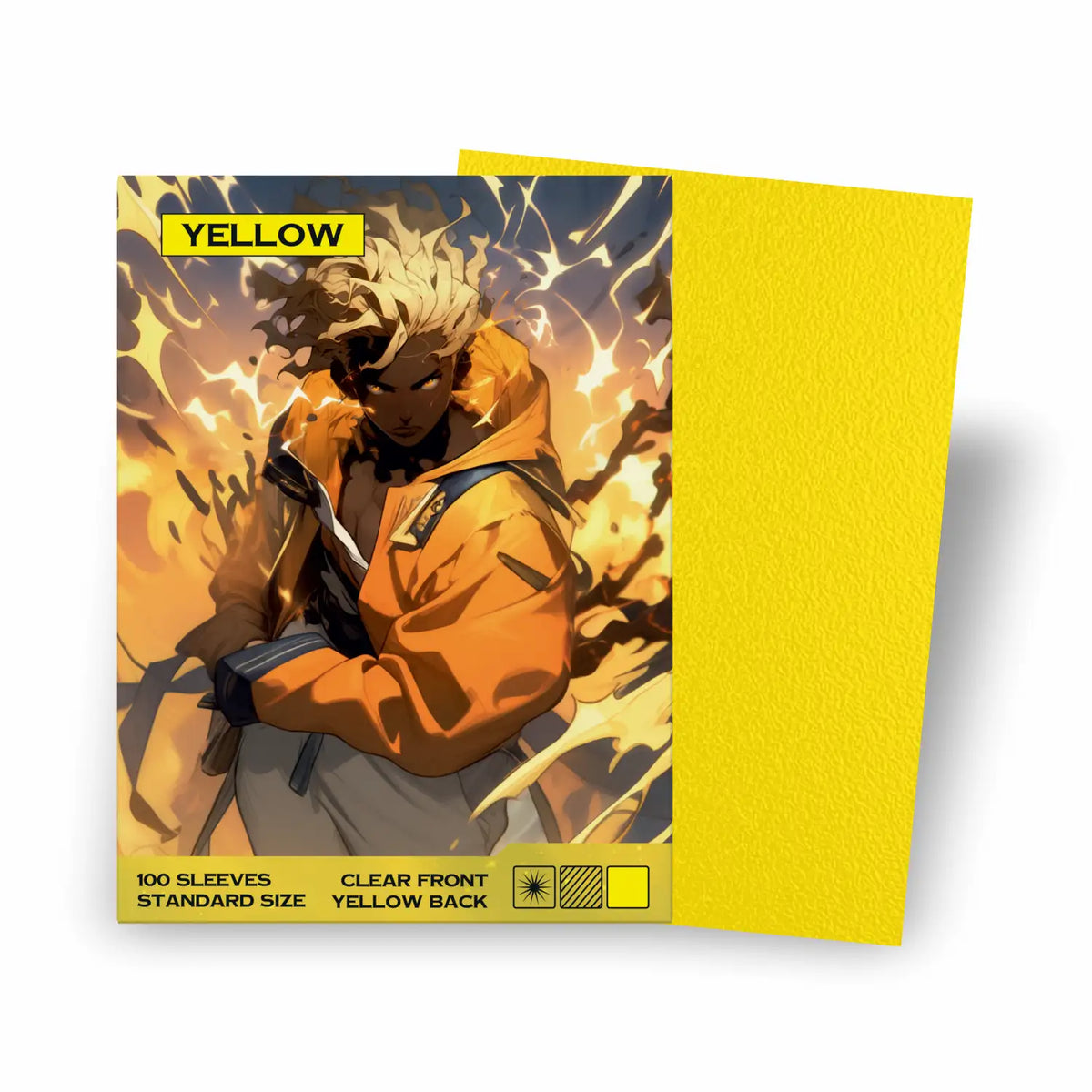 Baba Sleeves - Matte Gelbe / Yellow Hüllen Standard Size (100 Sleeves)