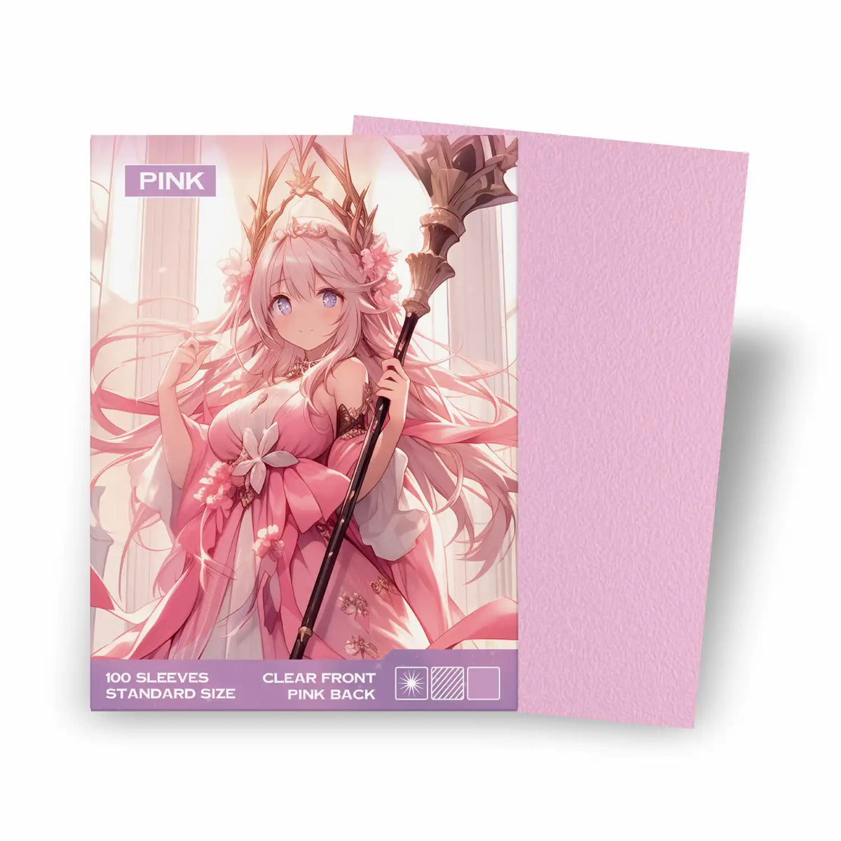 Baba Sleeves - Matte Pinke / Pink Hüllen Standard Size (70 Sleeves)