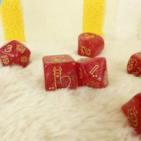 Q Workshop - Llama: Puffy 7pc RPG Dice Set