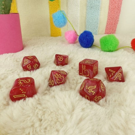 Q Workshop - Llama: Puffy 7pc RPG Dice Set