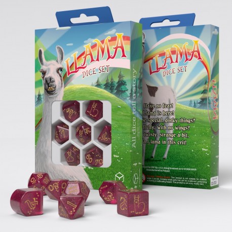 Q Workshop - Llama: Puffy 7pc RPG Dice Set