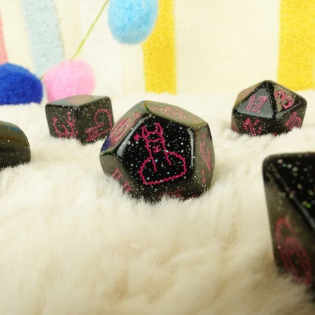 Q Workshop - Llama: Spitty 7pc RPG Dice Set