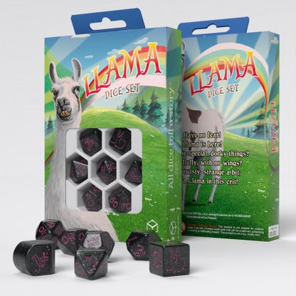 Q Workshop - Llama: Spitty 7pc RPG Dice Set