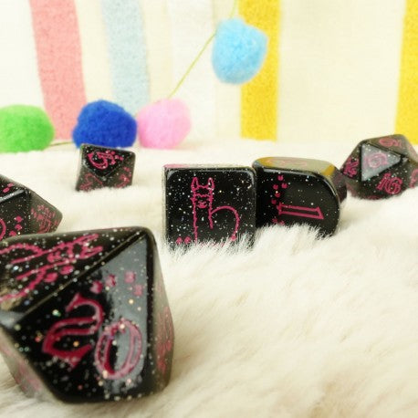 Q Workshop - Llama: Spitty 7pc RPG Dice Set