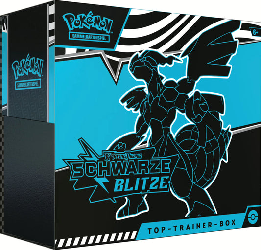 Pokémon (PKM) - Karmesin & Purpur 10.5 - Schwarze Blitze - Elite | Top Trainer Box - DE