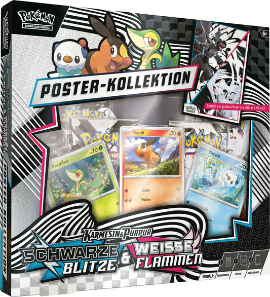 Pokémon (PKM) - Karmesin und Purpur 10.5 - Schwarze Blitze & Weiße Flammen - Poster Kollektion - DE