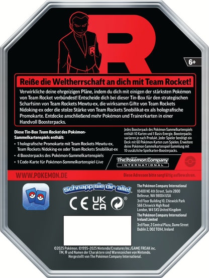 Pokémon (PKM) - Tin #125 - Team Rockets Snobilikat - DE
