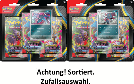Pokémon (PKM) - Mega-Entwicklung (ME02) - Fatale Flammen - 3-Pack Blister - DE