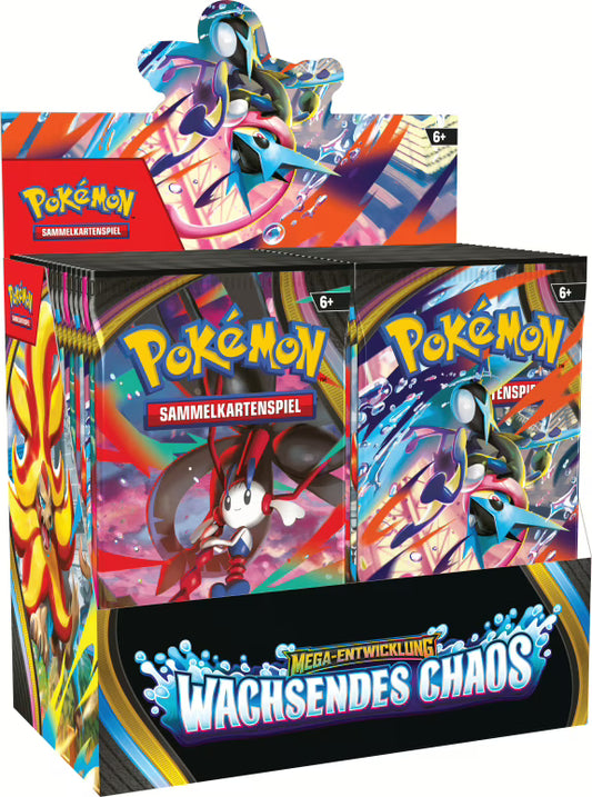 Pokémon (PKM) - Mega-Entwicklung - Wachsendes Chaos! (ME04) - Booster Display - DE