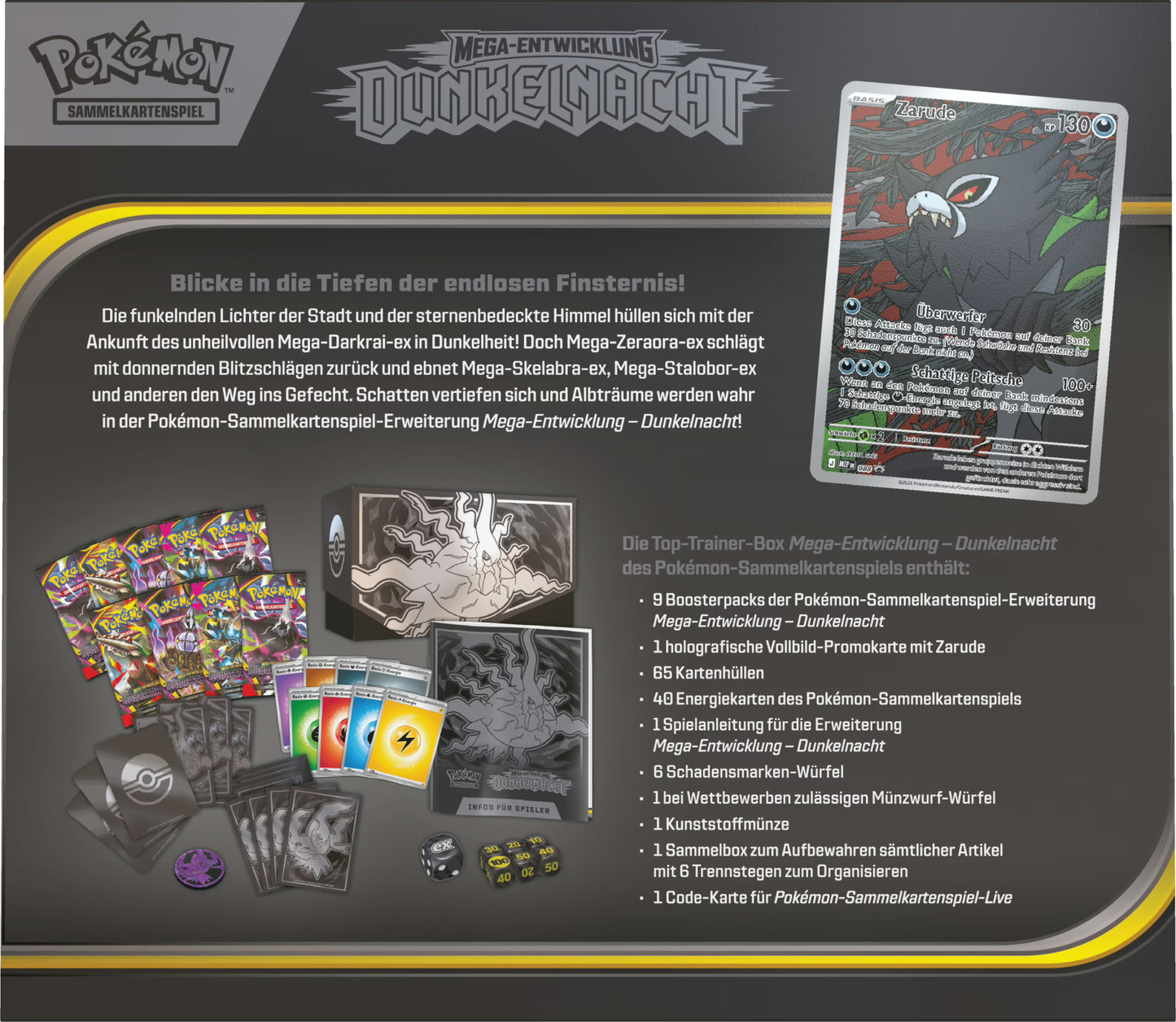 Pokémon (PKM) - Dunkelnacht (ME05) - Top Trainer Box